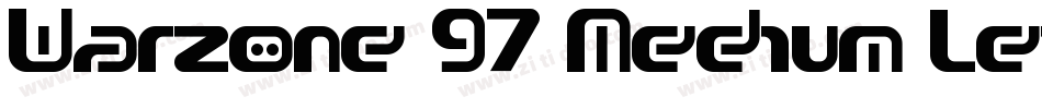 Warzone 97 Medium Left字体转换